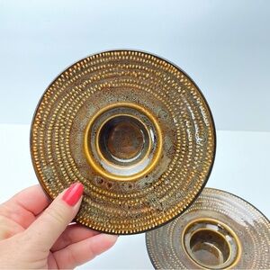 Bowring Savannah Pair of Pottery Candle Holders